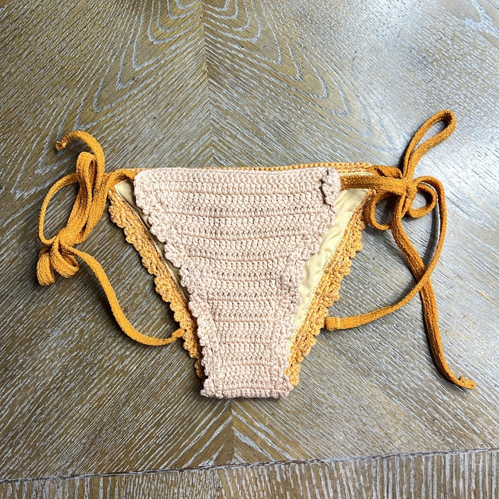 MAIYO Orange Swim Bikini Bottom XS